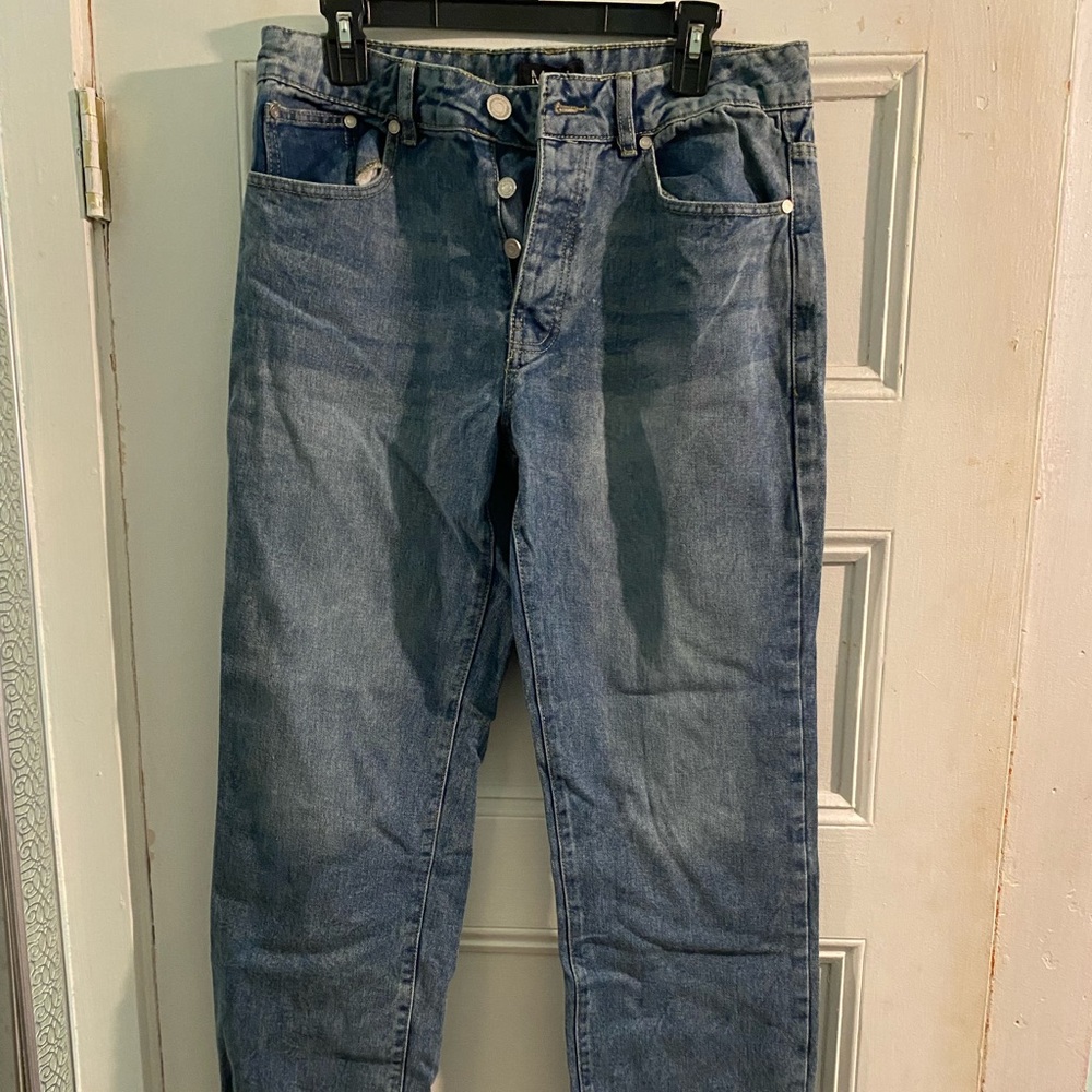 Boohoo Man Light Blue Relaxed Fit Jeans